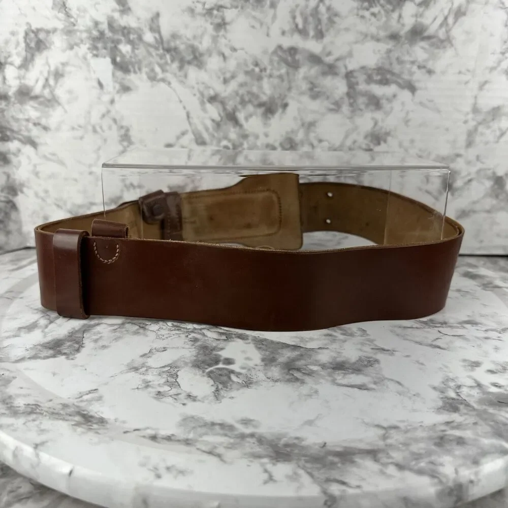 Vintage WWII Westover Field Military Service Belt Size 33 Shell Cordovan Leather